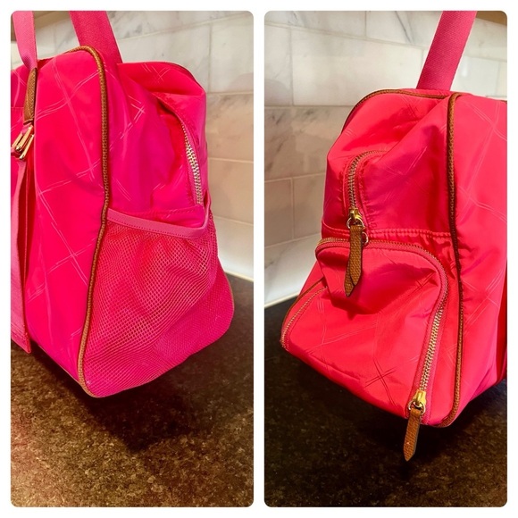 VERA BRADLEY LIGHTEN UP PREPPY POLLY YOGA SPORT BEACH GYM EXERCISE BAG - Picture 15 of 16